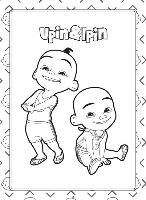 Upin Ipin Coloring - IMAGESEE