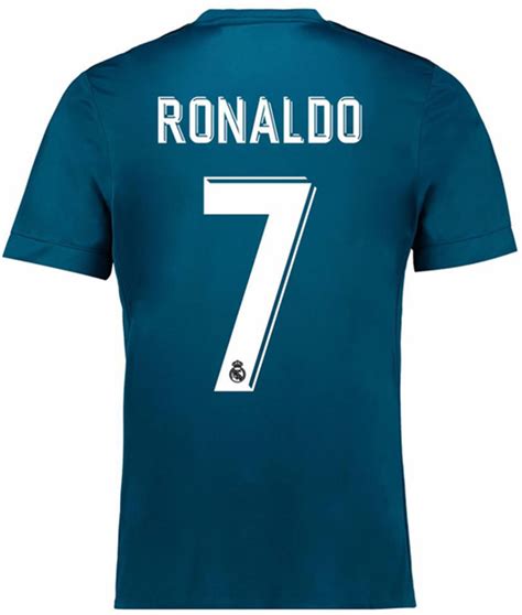 ADIDAS REAL MADRID 2018 RONALDO 3RD JERSEY teal blue - Soccer Plus