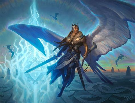 Righteous Valkyrie MtG Art from Kaldheim Set by Chris Rahn - Art of ...