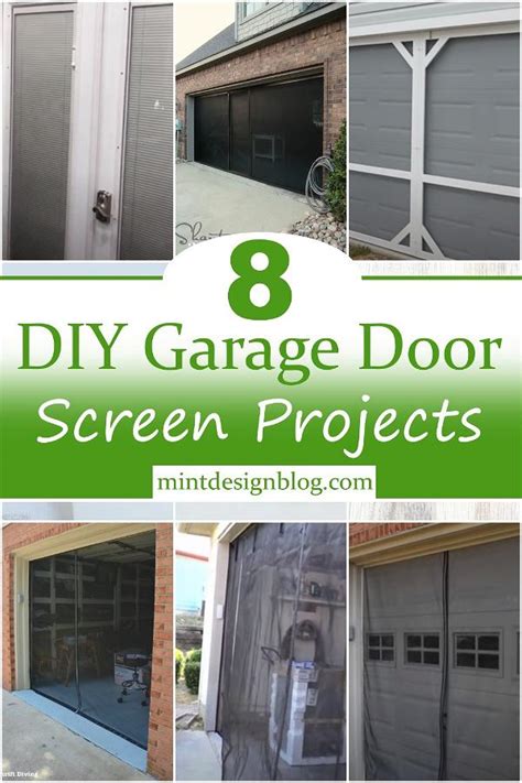 8 DIY Garage Door Screen Projects - Mint Design Blog