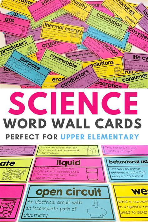 Science Word Wall | Science word wall, Science words, Word wall cards