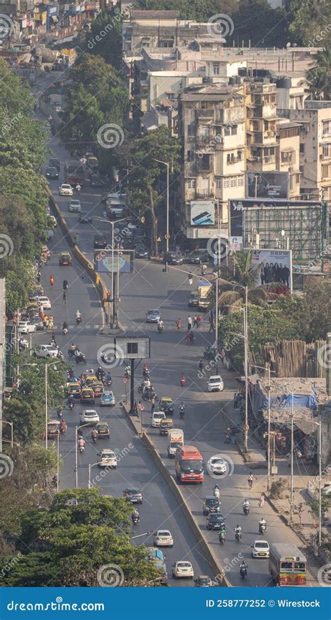 Aerial View of Cityscape Mumbai Surrounded by Buildings Editorial ...