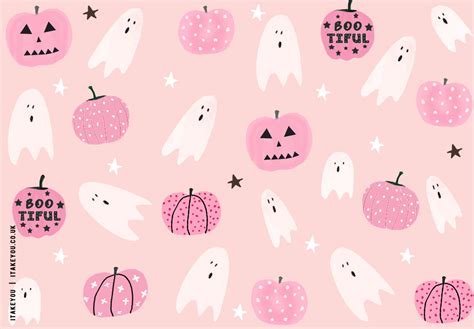 20+ Chic and Preppy Halloween Wallpaper Inspirations : Ghostly Pumpkin ...