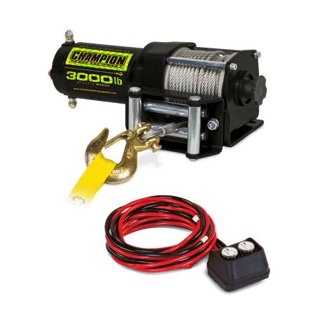 Champion 13005 3000-lb. ATV/UTV Winch Kit - Walmart.com