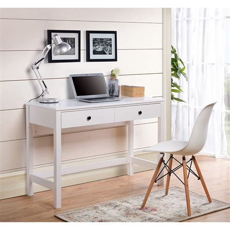 White desk with drawers - lvxoler