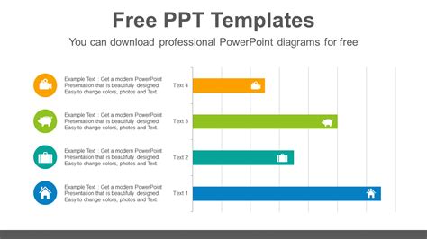 Download Horizontal bar chart Brain Powerpoint Infographic Template