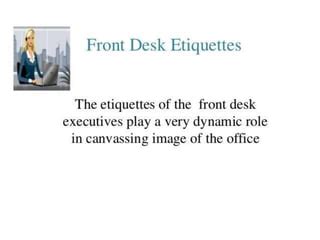 Front desk etiquettes | PPT