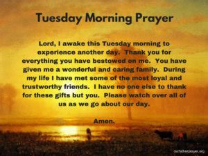 A Short Tuesday Morning Prayer ⋆ Our Father Prayer - Christians United ...