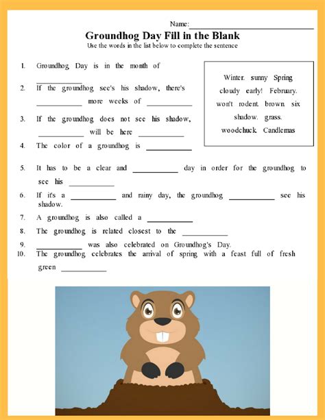 Fun Groundhog Day Activities and FREE Printable's for Kids!