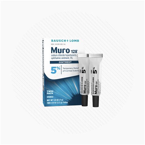 Muro 128 Sodium Chloride Ointment Twin Pack, Temporary Relief for Corn