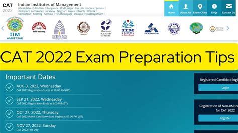 CAT 2022: Get Preparation Tips, Mock Test Links and Other Details Here ...