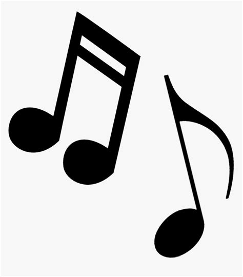 Music Notes Black And White Free Music Note Clip Art - Transparent ...