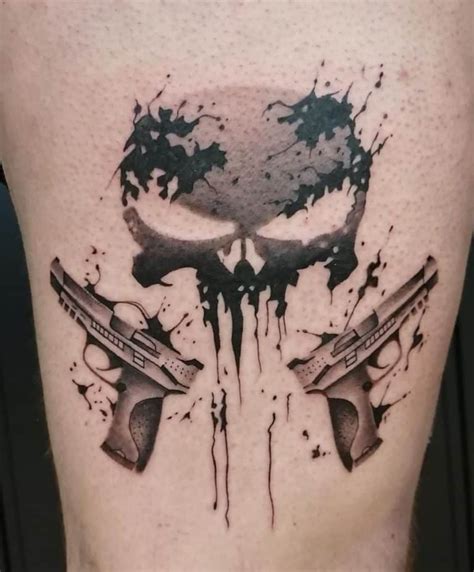 The Punisher Skull Tattoos: Seeking Justice