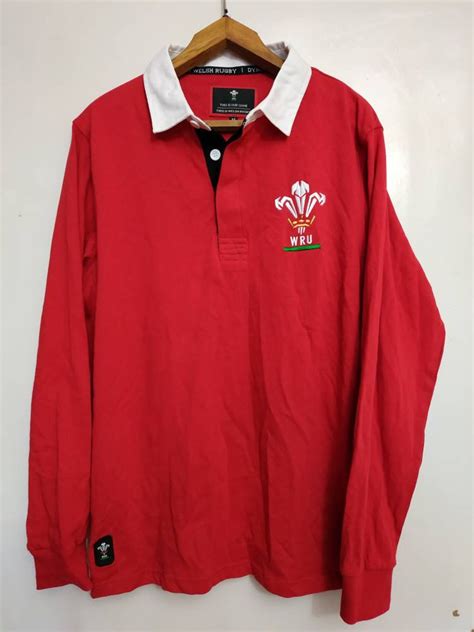 Wales rugby union national team football jersey size M long | Etsy