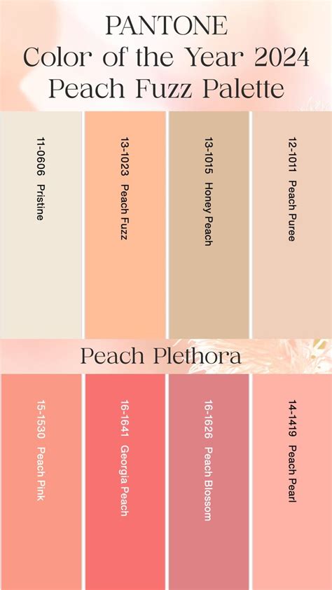 PANTONE Color of the Year Peach Fuzz Palette | Peach Plethora ...