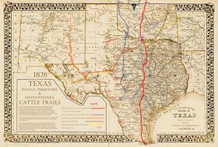 vintage texas photos | Cowboy Books and Music - Antique Western Maps of ...