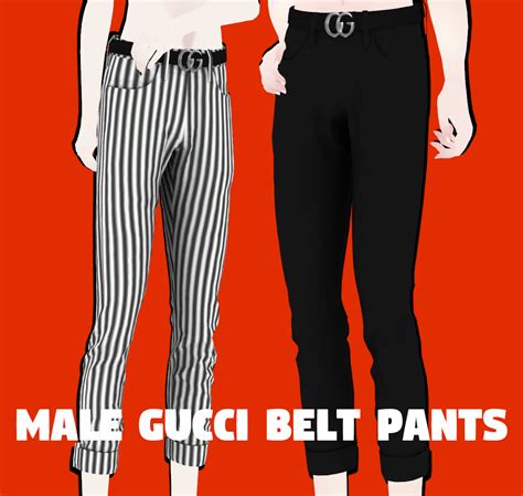 [MMDxDL] Sims 4 Male Gucci Belt Pants by 8Tuesday8 on DeviantArt