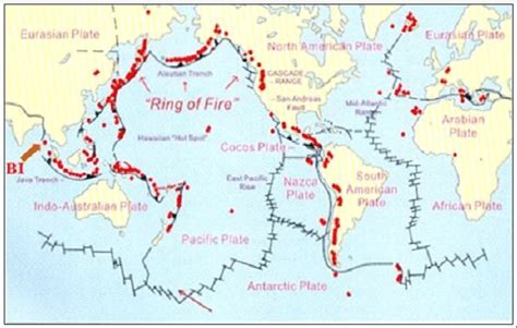 World Map Of Volcanoes