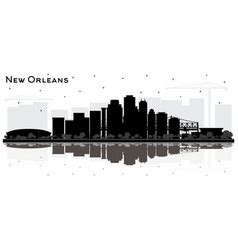 New Orleans City Skyline Silhouette Vector Images (77)