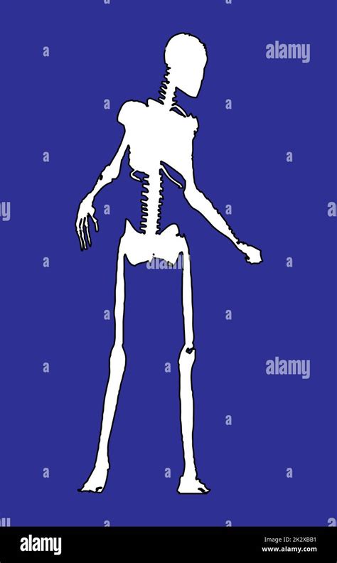 Halloween Skeleton White SIlhouette Stock Photo - Alamy