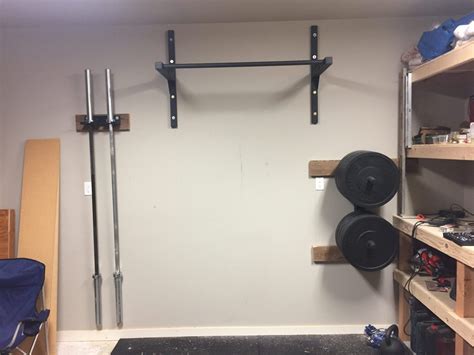 DIY Garage Gym Pull Up Bar - Stud Bar - Ceiling or Wall Mounted Pull-up Bar