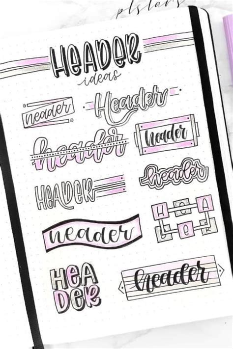 35+ Best Bullet Journal Header & Title Ideas For 2024