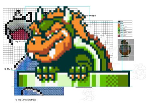 Super Mario World Bosses Perler Pattern Pack - Etsy