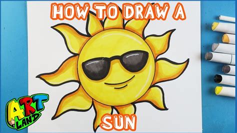 How To Draw A Cartoon Sun - Rowwhole3