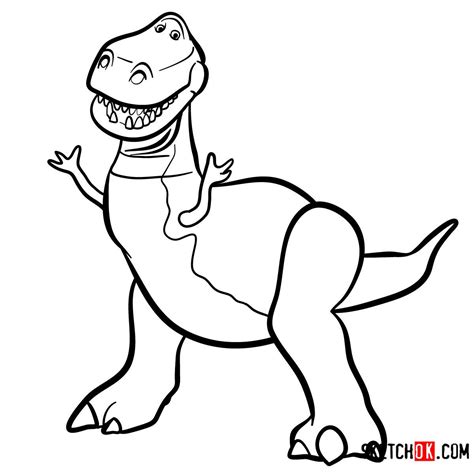 Toy Story Rex Coloring Page