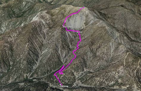 Baldy Bowl Trail (Ski Hut Trail) to Mt Baldy - HikingGuy.com