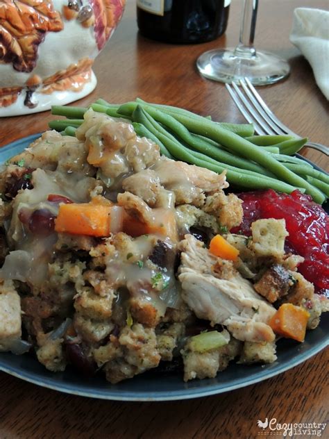 One Pot Turkey & Stuffing Casserole