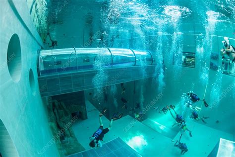 Y-40 Deep Joy diving pool, Italy - Stock Image - C037/9566 - Science ...