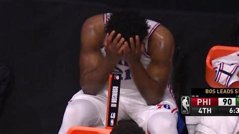 NBA playoffs 2020: Sad Joel Embiid photo sums up 76ers sorry season