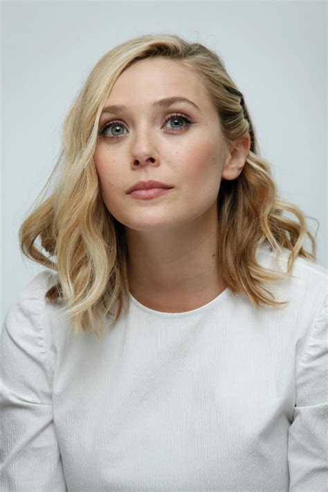 Elizabeth Olsen - Avengers: Age Of Ultron Press Conference in Burbank ...