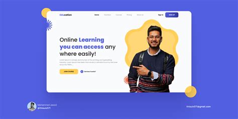 Education Landing page Design | Figma