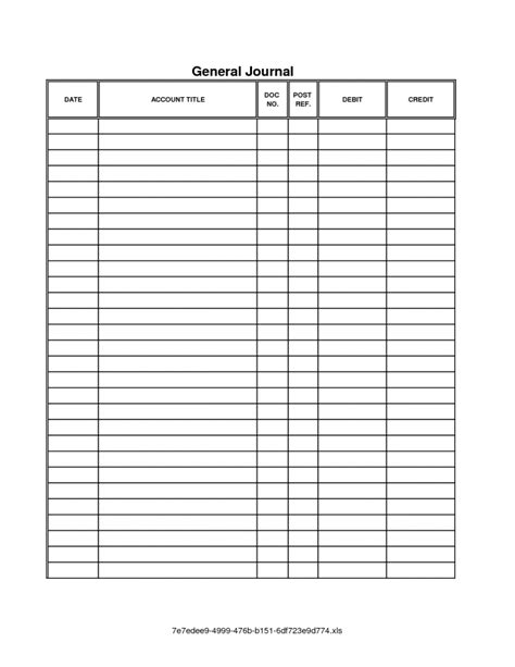 Accounting Journal Template Printable — db-excel.com