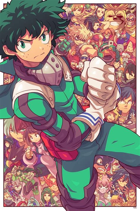 My Hero Academia : Dessin fanart par Edwin Huang