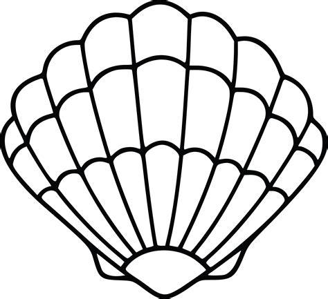 Free Clipart Of A scallop sea shell