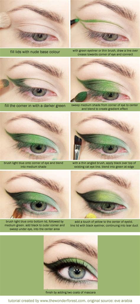 Green is good. A makeup look and tutorial. | Wonder Forest: Design Your ...