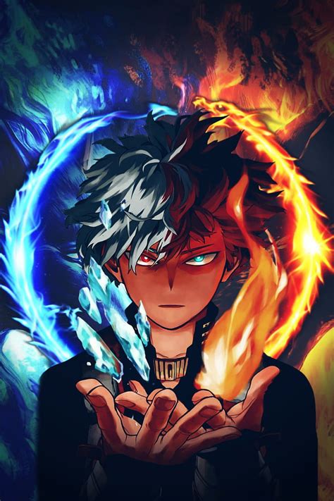 Shoto Todoroki, art, anime HD phone wallpaper | Pxfuel