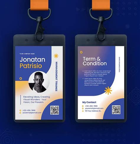 Pin on ID Card Design Templates