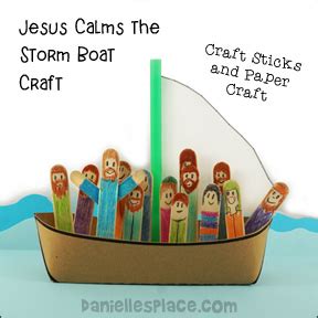 Jesus Calms the Storm Bible Crafts