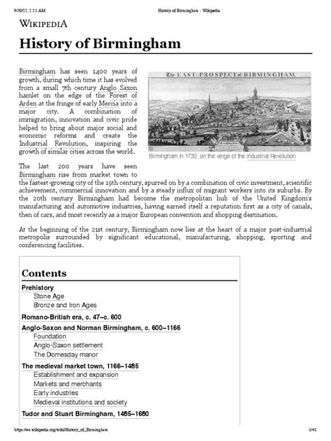 History of Birmingham | PDF | Birmingham | Neolithic