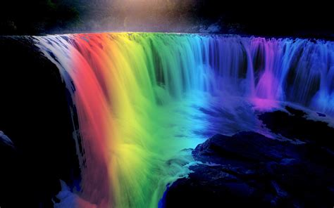 Rainbow Waterfall Wallpapers - 4k, HD Rainbow Waterfall Backgrounds on ...