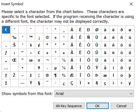 Symbols, International and Unicode Characters - ShortKeys