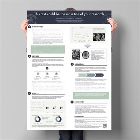 Powerpoint Research Poster Template Abstract Presentation for Academic ...