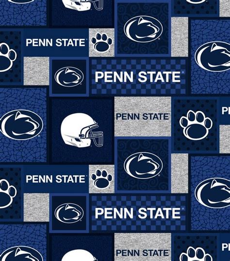 Penn State Nittany Lions Fleece Fabric College Patches | JOANN