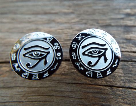 Eye of Horus Earrings Stainless Steel Handmade Jewelry