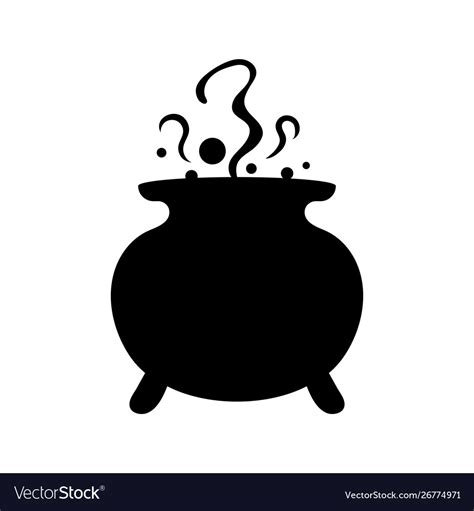 WITCH CAULDRON SILHOUETTE CLIPART - 52px Image #4