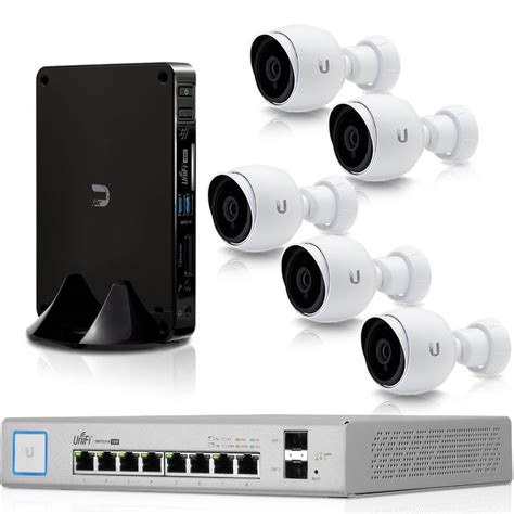 Ubiquiti Unifi Video Bundle - NVR, 5 G3 Bullet Cameras & 8 Port POE ...